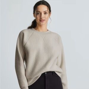 Everlane ReNew fleece sweatshirt in GREEN